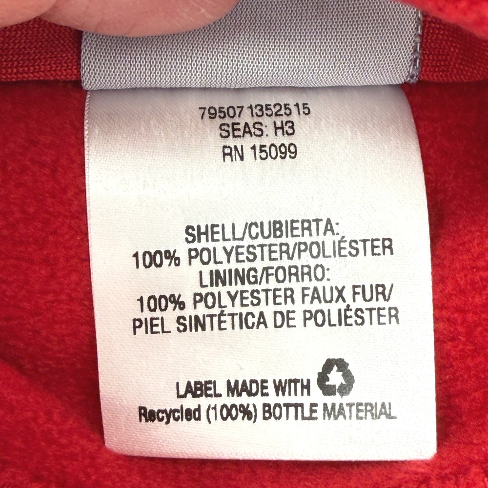 Laura Scott Womens Fleece Vest Full Zip Pockets Sleeveless Red Womens XL NEW - Picture 6 of 13